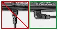 GOOBAY καλώδιο τροφοδοσίας Euro 97346, γωνιακό, 2x0.75 mm², 1m, μαύρο 97346