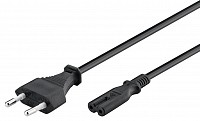 GOOBAY καλώδιο τροφοδοσίας Euro 50084, 2x0.75 mm², 1.5m, μαύρο 50084