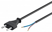 GOOBAY καλώδιο τροφοδοσίας Euro male 2x0.75 mm² 50085, 1.5m, μαύρο 50085