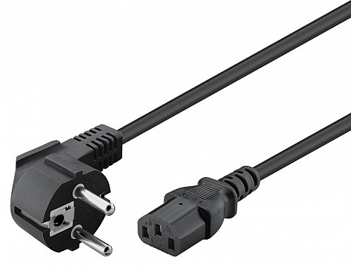 GOOBAY καλώδιο τροφοδοσίας 95142, 3G 1.00mm², 3m, μαύρο 95142