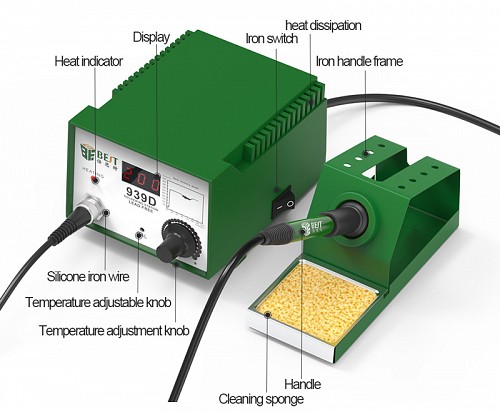 BEST Soldering station BST-939D, 90W, 200-480°C BST-939D