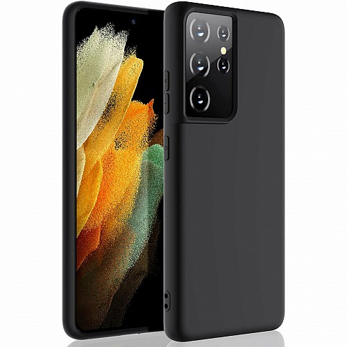 My Colors Liquid Silicon For Samsung S21 Ultra Black