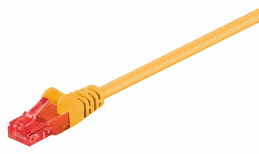 GOOBAY καλώδιο δικτύου 95590, CAT6 U/UTP, CCA, 1.5m, κίτρινο 95590