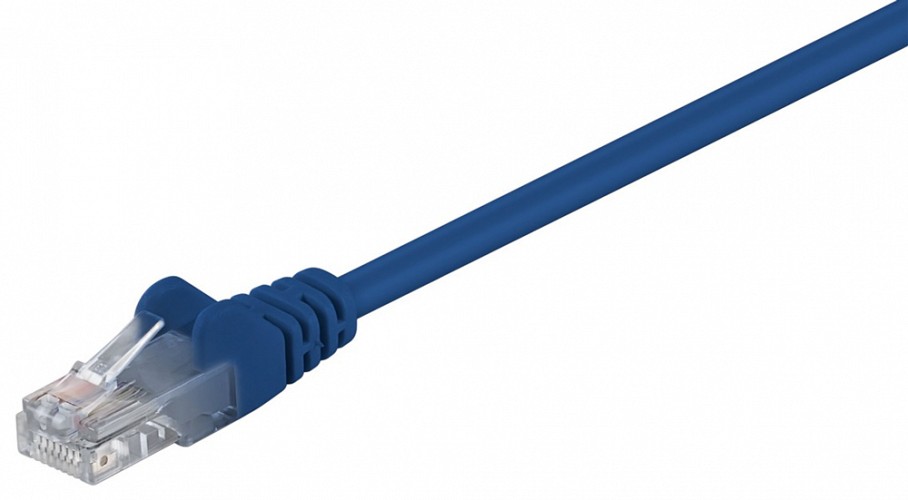 GOOBAY καλώδιο δικτύου 95554, CAT 5e U/UTP, CCA, 1.5m, μπλε 95554