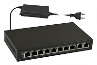 PULSAR PoE Ethernet Switch S108-90W, 10x ports 10/100Mb/s S108-90W