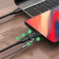 CABLETIME αντάπτορας USB Type-C σε USB Micro CMBF, μαύρος 5210131038468