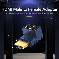 CABLETIME αντάπτορας HDMI HA11, γωνιακός, 4K/60Hz, μπλε 5210131039472