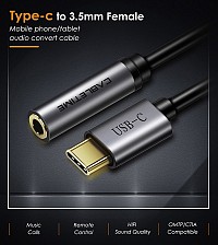 CABLETIME αντάπτορας USB-C σε 3.5mm CT-CMAUDIO, γκρι 5210131038536
