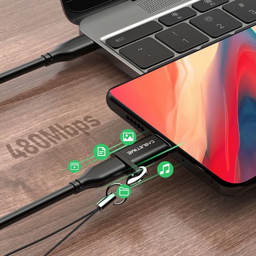 CABLETIME αντάπτορας USB Type-C σε USB Micro CMBF, μαύρος 5210131038468