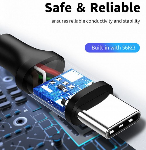 CABLETIME καλώδιο USB-C σε USB U323A, 3A, 480Mbps, 1m, μαύρο 5210131038123