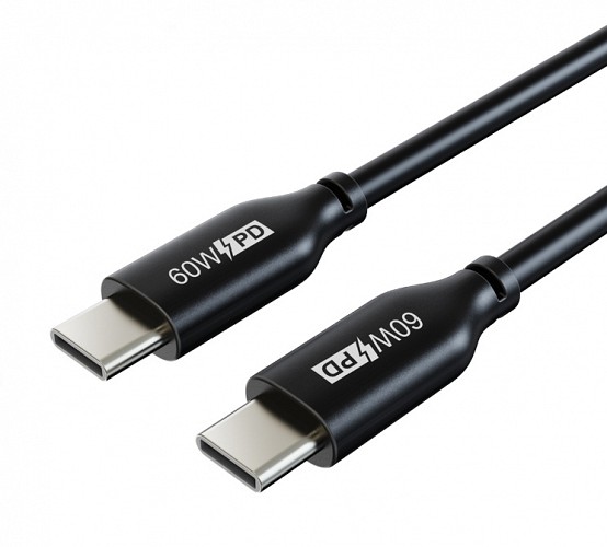 CABLETIME καλώδιο USB Type-C CM60, PD 60W, 3A, 1m, μαύρο 5210131037959