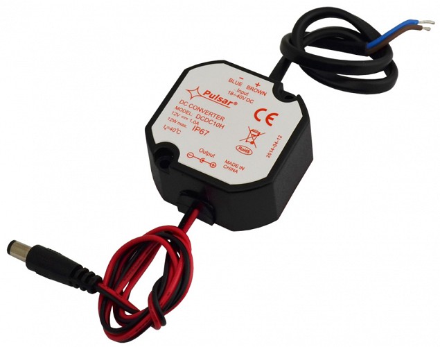 PULSAR ρυθμιστής μείωσης τάσης DCDC10H, IP67, 12 VDC/18-40 VDC DCDC10H