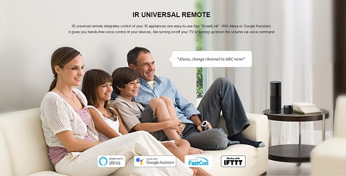 BROADLINK Σύστημα τηλεχειρισμού ηλεκτρικών συσκευών RM4-MINI RM4-MINI