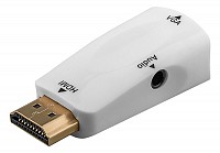 GOOBAY αντάπτορας HDMI σε VGA 44793 με 3.5mm, 1080p/60Hz, λευκός 44793