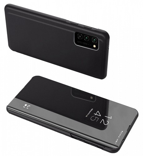 POWERTECH θήκη Clear View MOB-1610 για Samsung Galaxy A02s, μαύρη MOB-1610