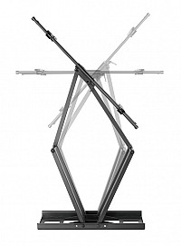 BRATECK επιτοίχια βάση τηλεόρασης LPA49-486XLD, 43-90, 80kg, heavy duty, full motion LPA49-486XLD
