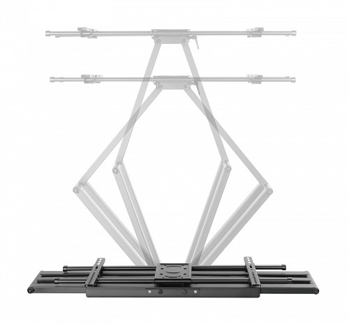 BRATECK επιτοίχια βάση τηλεόρασης LPA49-486XLD, 43-90, 80kg, heavy duty, full motion LPA49-486XLD