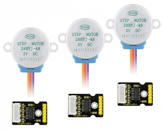 KEYESTUDIO stepper motor drive board και stepper motor KS0327, 5V, 3τμχ KS0327