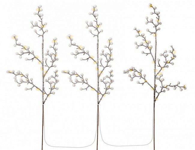 GOOBAY σετ LED φωτιστικό δέντρο 58256, 3000K, 5lm, IP44, 70cm, 3τμχ 58256