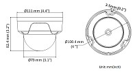 HIKVISION HIWATCH IP κάμερα HWI-D121H, POE, 2.8mm, 2MP, IP67 & IK10 HWI-D121H