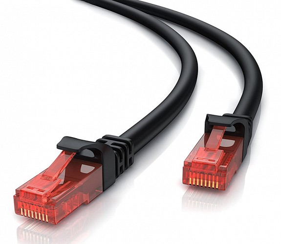 POWERTECH καλώδιο δικτύου CAB-N273, Cat 6 U/UTP, copper, 0.5m, μαύρο CAB-N273
