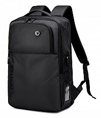 GOLDEN WOLF τσάντα πλάτης GB00399, με θήκη laptop 15.6, 20L, μαύρη GB00399-BK