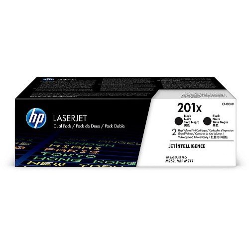 Toner Hp CF400XD Black HC 2-Pack (2.8k) (CF400XD) (HPCF400XD)