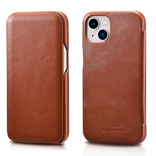 iCarer RIX 1301 iPhone 13 Mini Curved Edge Brown