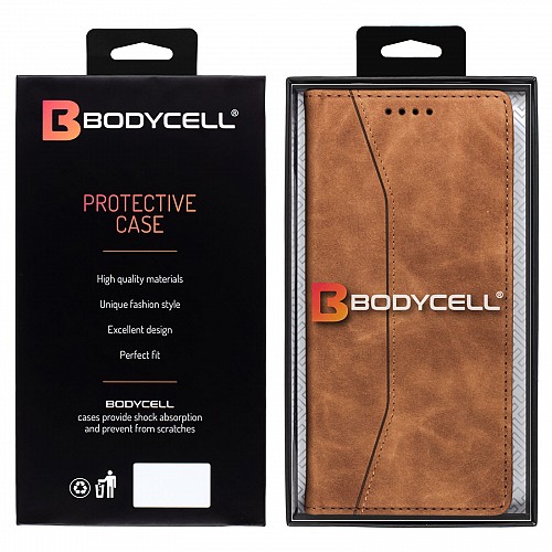 Bodycell Book Case Pu Leather Xiaomi Note 11 Pro/11 Pro 5G Brown