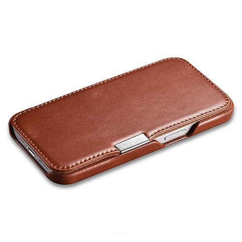 iCarer RIX 1308 iPhone 13 Pro Max Side-Open Brown