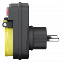 GOOBAY αντάπτορας ρεύματος 41266, schuko, 16A, IP44, μαύρος 41266