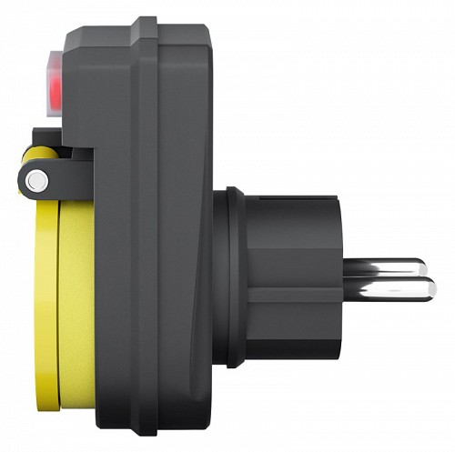 GOOBAY αντάπτορας ρεύματος 41266, schuko, 16A, IP44, μαύρος 41266