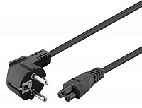 GOOBAY καλώδιο τροφοδοσίας 44877, γωνιακό, 0.75mm², 3m, μαύρο 44877