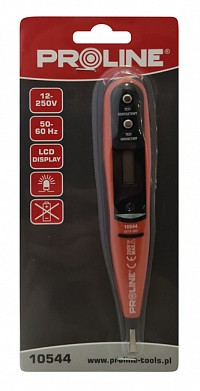 PROLINE ανιχνευτής τάσης 10544 με εύρος μέτρησης 12-250V, 50-500Hz, 16cm PR-10544