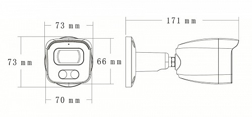LONGSE IP κάμερα BMSAFG200WH, 2.8mm, 2MP, αδιάβροχη IP67, PoE BMSAFG200WH