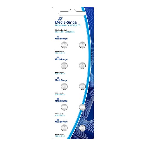 Αλκαλική Μπαταρία MediaRange Premium Coin Cells AG3 1.5V (LR41) (10 Pack) (MRBAT117)