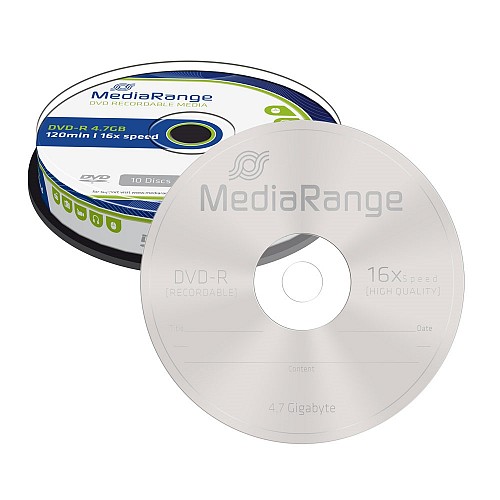 MediaRange DVD-R 120 4.7GB 16x Cake Box x 10 (MR452)