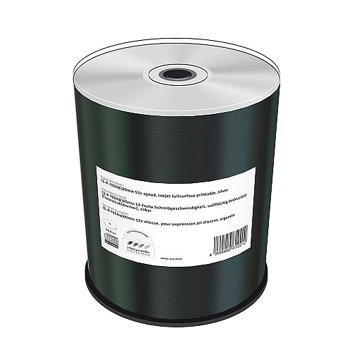 MediaRange CD-R 80 700MB 52x silver, inkjet fullsurface printable, Cake Box x 100 (MR244)