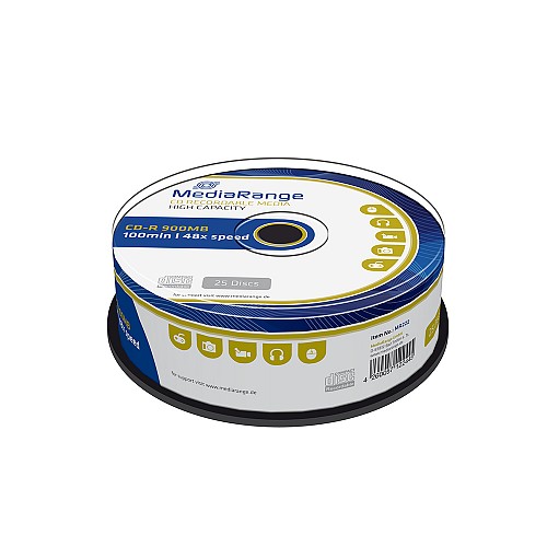 MediaRange CD-R 100 900MB 48x Cake Box x 25 (MR222)