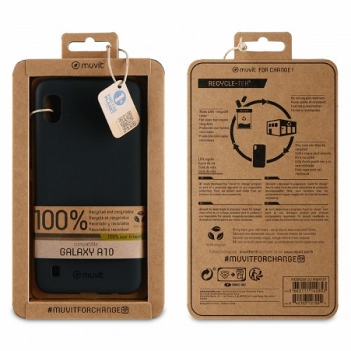 MUVIT RECYCLETEK SAMSUNG A10 black backcover