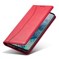 Bodycell Book Case Pu Leather Samsung A73 5G Red