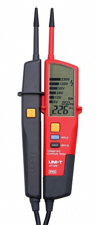 UNI-T μετρητής τάσης AC/DC UT18D, αδιάβροχος IP65, 12V έως 690V UT18D