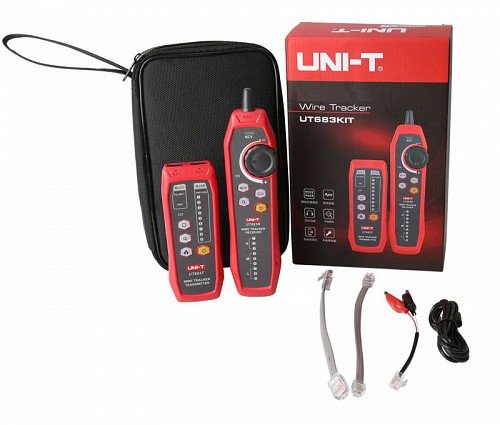 UNI-T tester καλωδίων δικτύου UT683KIT, RJ45/RJ11 UT683KIT