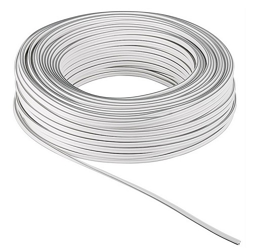 POWERTECH καλώδιο ήχου 2x 0.50mm² CAB-SP026, Copper, 10m, λευκό CAB-SP026