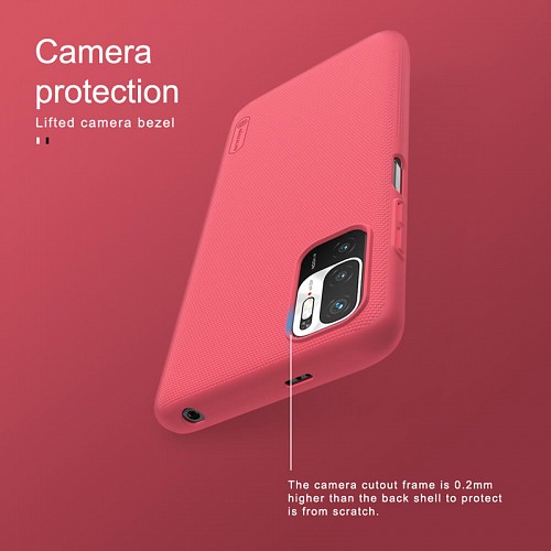 NILLKIN θήκη Super Frosted Shield για Xiaomi Note 11 5G/M4 Pro 5G, μαύρη 6902048234734