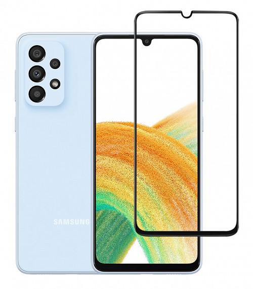 POWERTECH tempered glass 5D TGC-0553, full glue, Samsung A33 5G, μαύρο TGC-0553