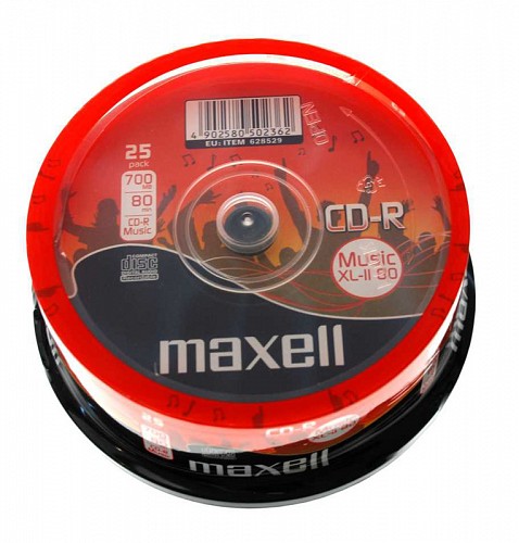 MAXELL CD-R music XL-II 80min/700MB, cake box 25τμχ 628529