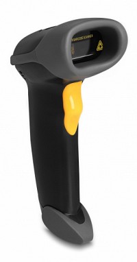 DELOCK USB barcode scanner 1D 90584, με καλώδιο σύνδεσης & βάση, μαύρο 90584