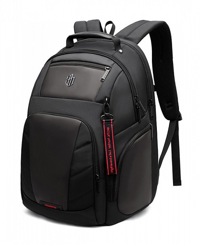 ARCTIC HUNTER τσάντα πλάτης B00341 με θήκη laptop 15.6, 30L, μαύρη B00341-BK