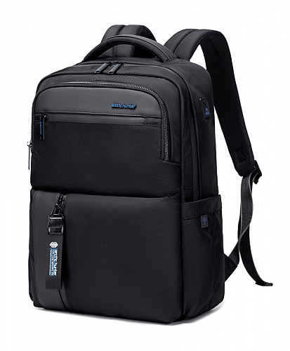 ARCTIC HUNTER τσάντα πλάτης B00477 με θήκη laptop 15.6, 18L, μαύρη B00477-BK